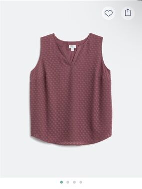 Market & Spruce Sleeveless Textured V-Neck Camisole - Mauve